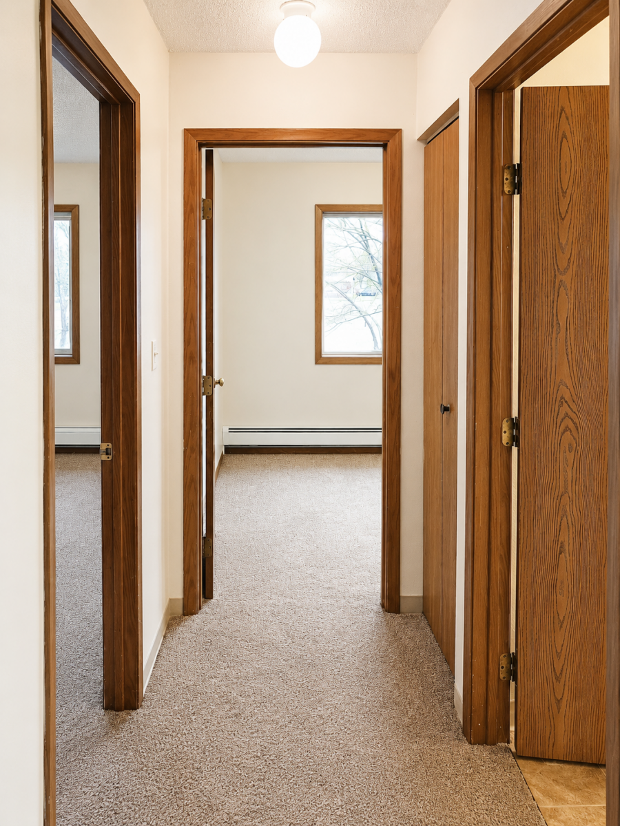 Castlewood-Bedroom-and-Bathroom-Hallway