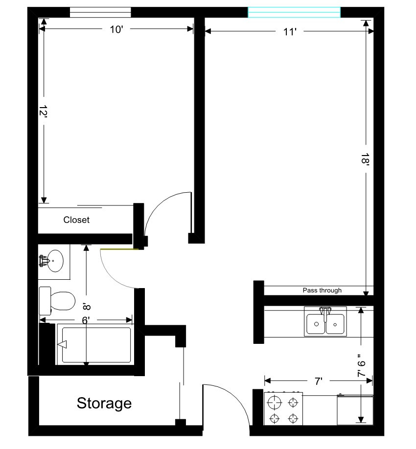 River-Ridge-1-Bedroom-Layout